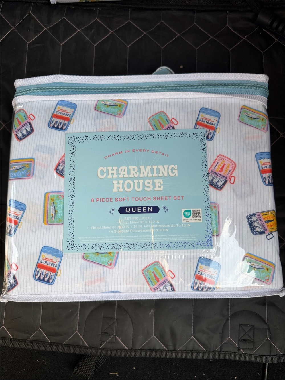 Sardines themed sheet set